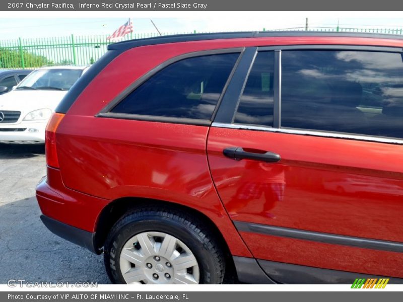 Inferno Red Crystal Pearl / Pastel Slate Gray 2007 Chrysler Pacifica
