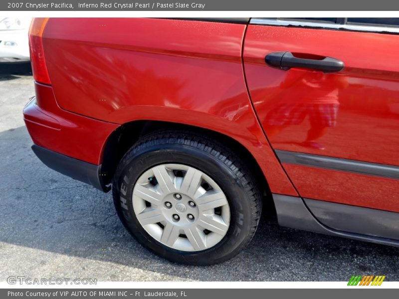 Inferno Red Crystal Pearl / Pastel Slate Gray 2007 Chrysler Pacifica