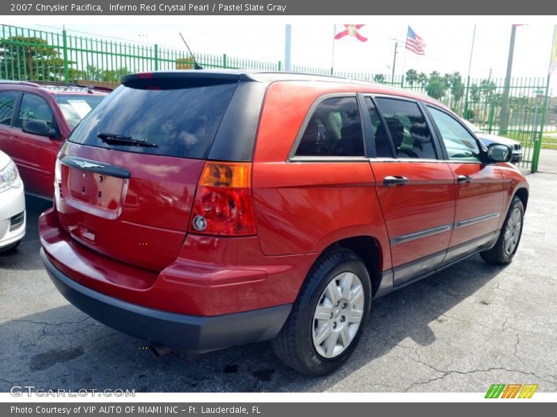 Inferno Red Crystal Pearl / Pastel Slate Gray 2007 Chrysler Pacifica