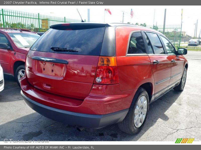 Inferno Red Crystal Pearl / Pastel Slate Gray 2007 Chrysler Pacifica