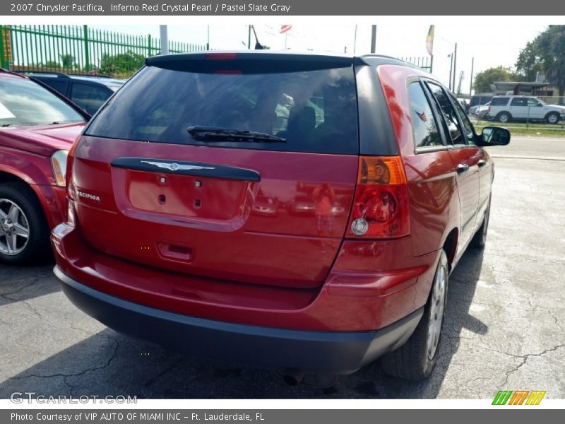 Inferno Red Crystal Pearl / Pastel Slate Gray 2007 Chrysler Pacifica