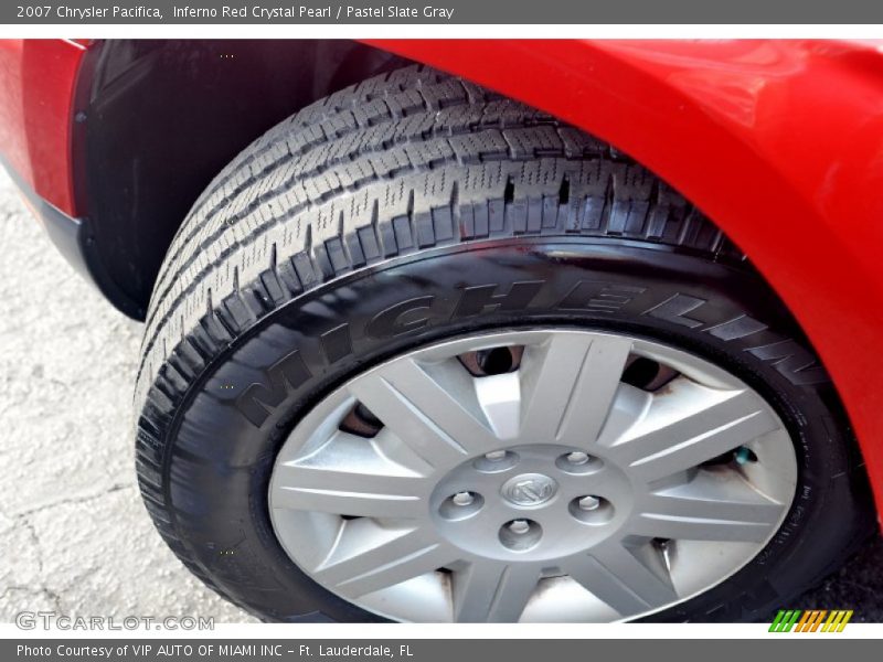 Inferno Red Crystal Pearl / Pastel Slate Gray 2007 Chrysler Pacifica