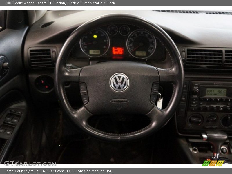 Reflex Silver Metallic / Black 2003 Volkswagen Passat GLS Sedan