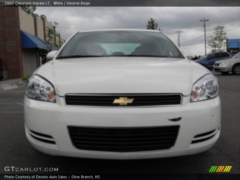 White / Neutral Beige 2007 Chevrolet Impala LT