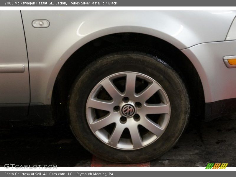 Reflex Silver Metallic / Black 2003 Volkswagen Passat GLS Sedan