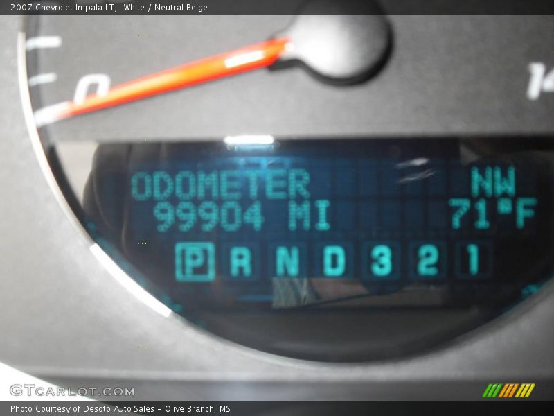 White / Neutral Beige 2007 Chevrolet Impala LT