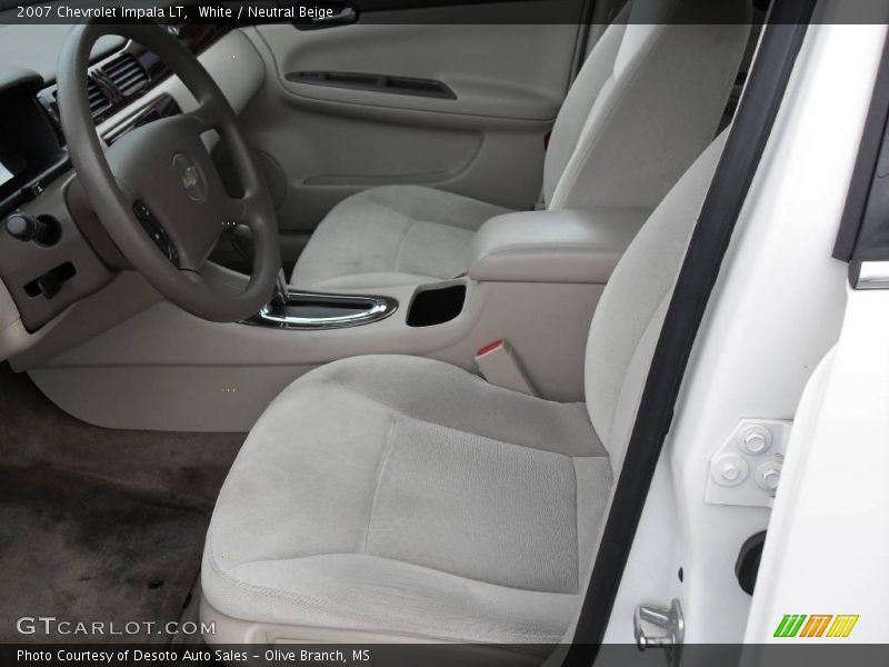 White / Neutral Beige 2007 Chevrolet Impala LT