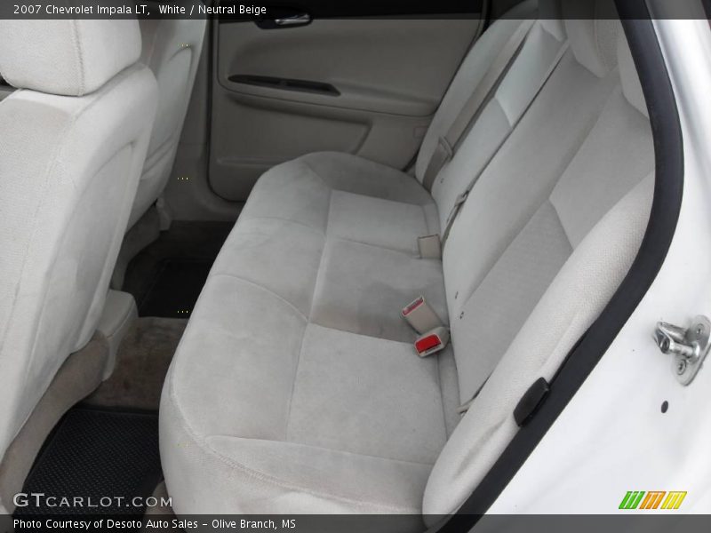 White / Neutral Beige 2007 Chevrolet Impala LT