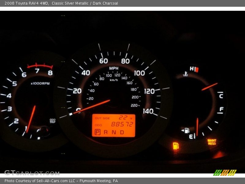 Classic Silver Metallic / Dark Charcoal 2008 Toyota RAV4 4WD