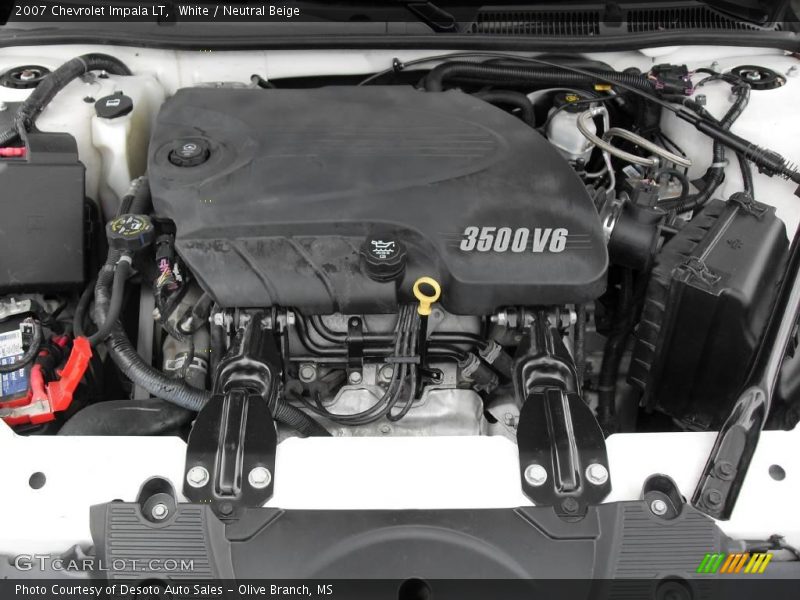 White / Neutral Beige 2007 Chevrolet Impala LT
