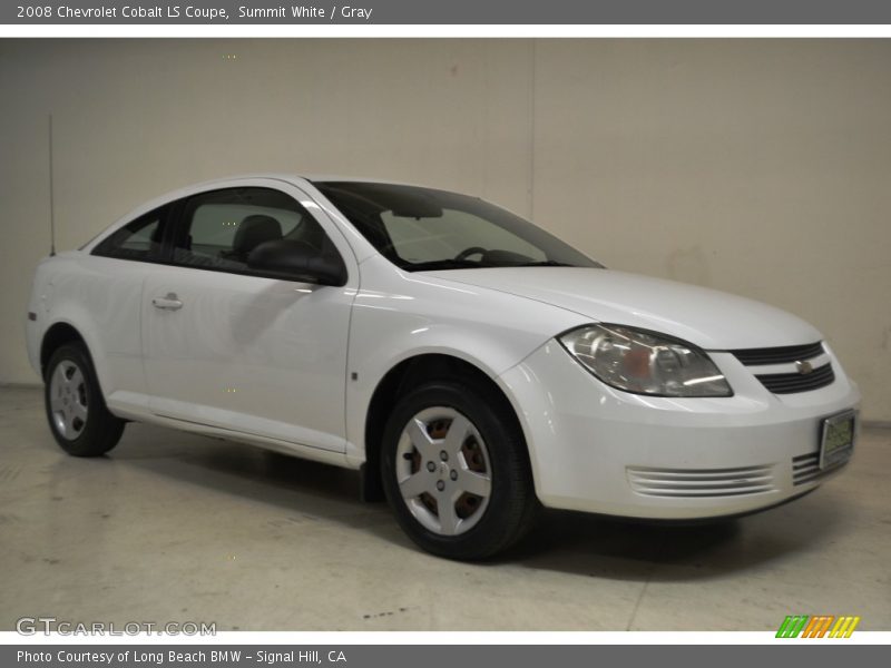 Summit White / Gray 2008 Chevrolet Cobalt LS Coupe