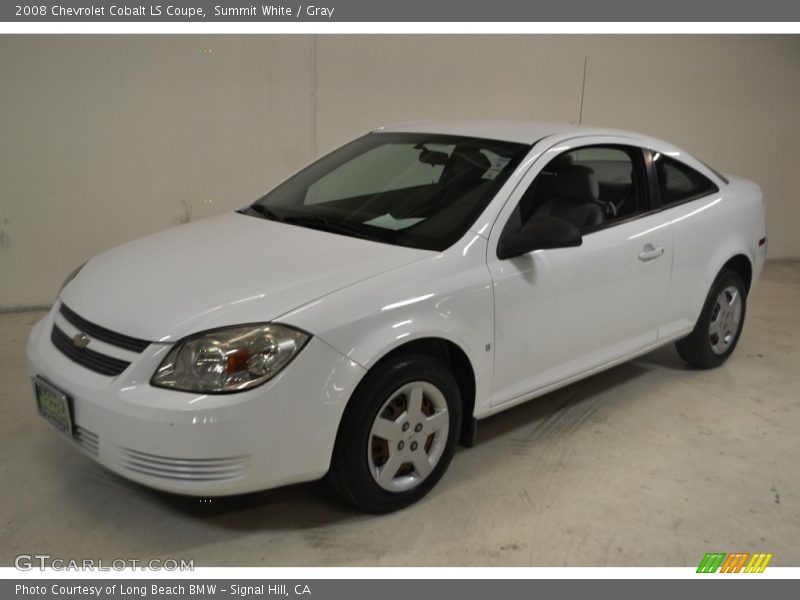 Summit White / Gray 2008 Chevrolet Cobalt LS Coupe