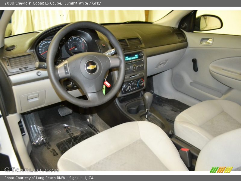 Summit White / Gray 2008 Chevrolet Cobalt LS Coupe