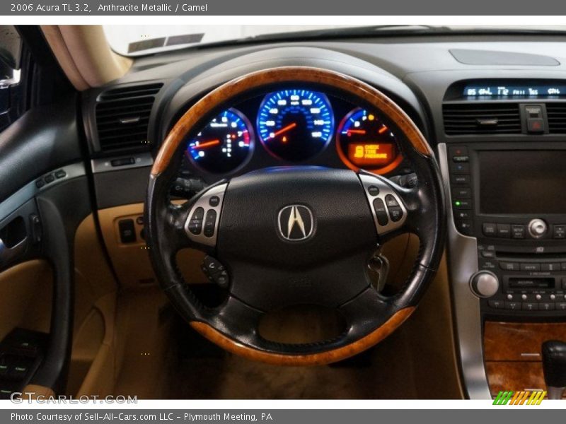 Anthracite Metallic / Camel 2006 Acura TL 3.2