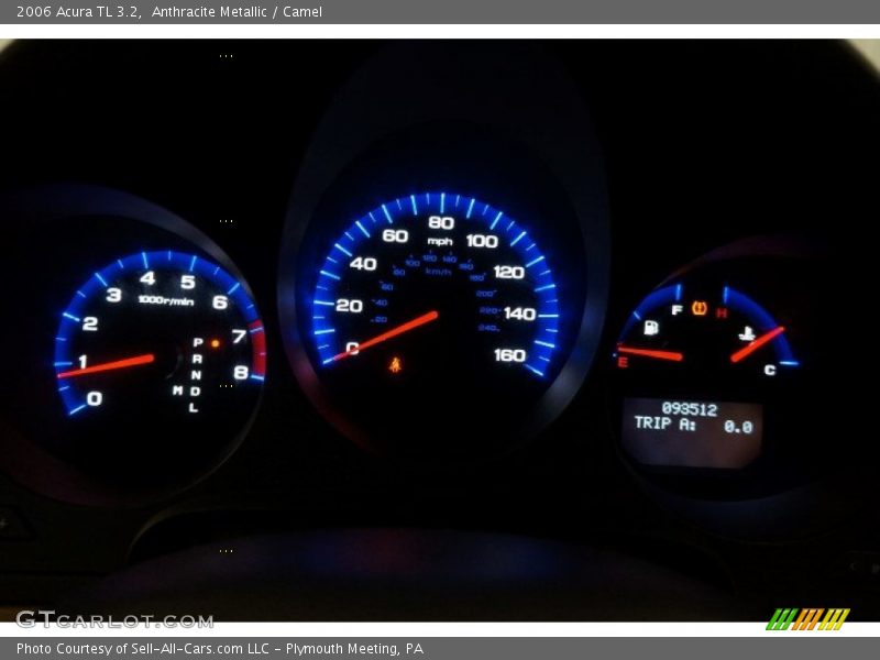 Anthracite Metallic / Camel 2006 Acura TL 3.2