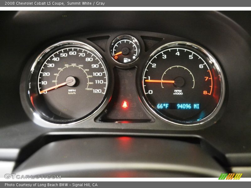 Summit White / Gray 2008 Chevrolet Cobalt LS Coupe