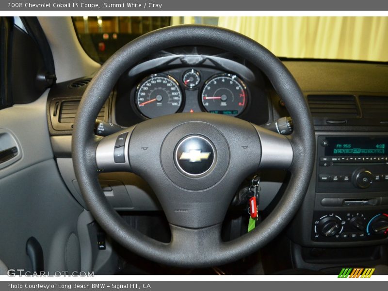 Summit White / Gray 2008 Chevrolet Cobalt LS Coupe