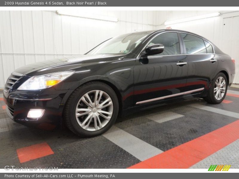 Black Noir Pearl / Black 2009 Hyundai Genesis 4.6 Sedan
