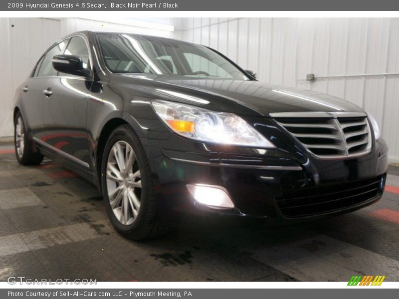 Black Noir Pearl / Black 2009 Hyundai Genesis 4.6 Sedan