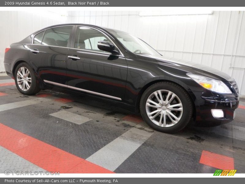 Black Noir Pearl / Black 2009 Hyundai Genesis 4.6 Sedan