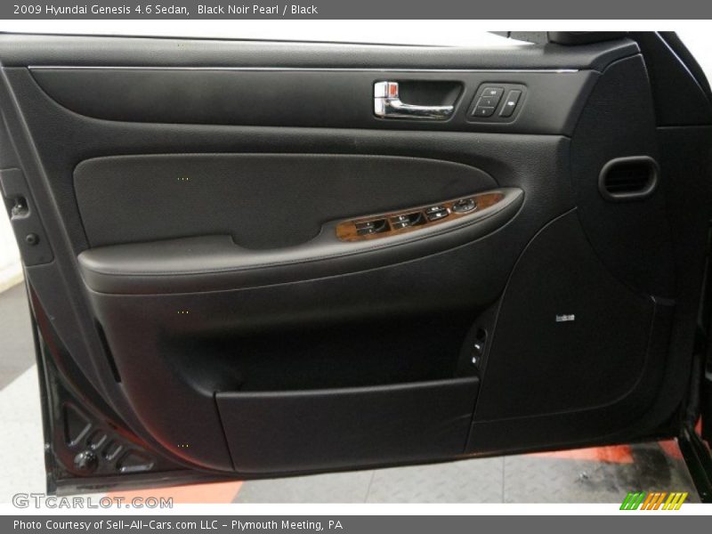 Black Noir Pearl / Black 2009 Hyundai Genesis 4.6 Sedan