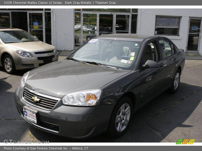 Dark Gray Metallic / Titanium Gray 2008 Chevrolet Malibu Classic LS Sedan