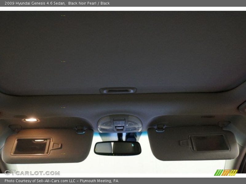 Black Noir Pearl / Black 2009 Hyundai Genesis 4.6 Sedan