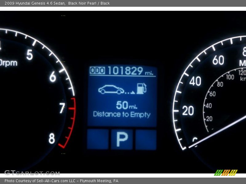 Black Noir Pearl / Black 2009 Hyundai Genesis 4.6 Sedan