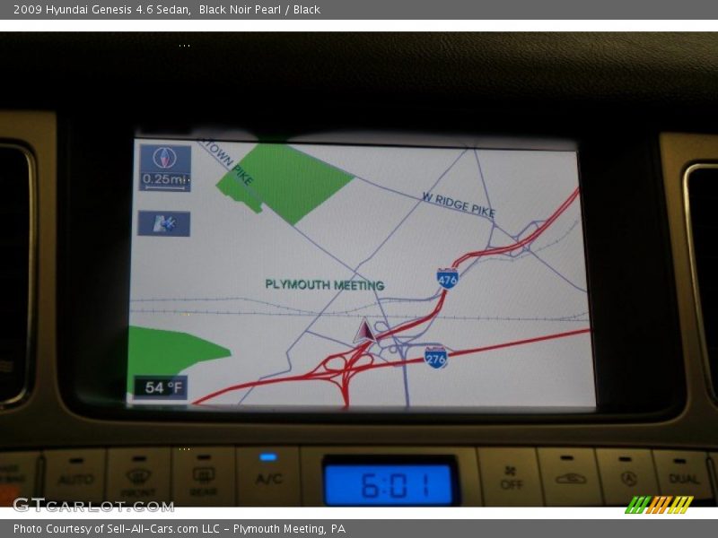 Black Noir Pearl / Black 2009 Hyundai Genesis 4.6 Sedan