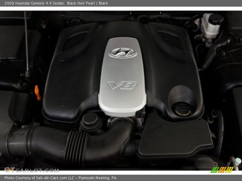 Black Noir Pearl / Black 2009 Hyundai Genesis 4.6 Sedan