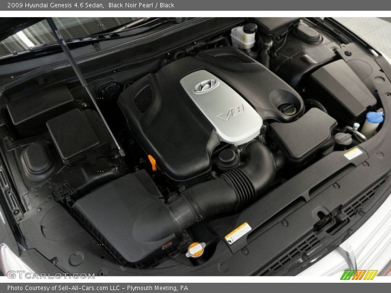 Black Noir Pearl / Black 2009 Hyundai Genesis 4.6 Sedan