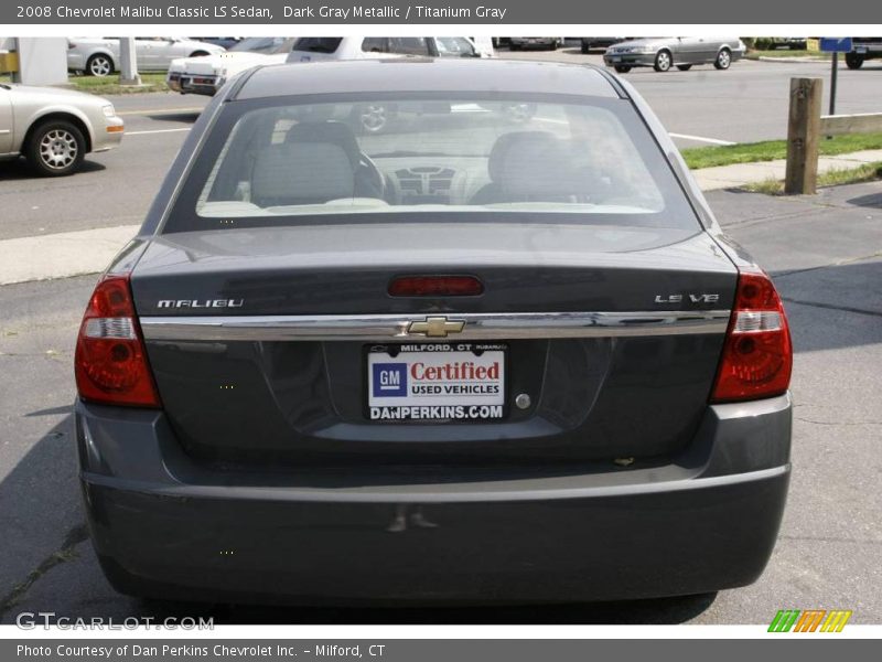 Dark Gray Metallic / Titanium Gray 2008 Chevrolet Malibu Classic LS Sedan