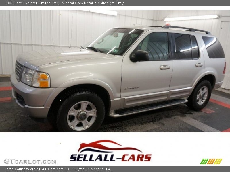 Mineral Grey Metallic / Midnight Grey 2002 Ford Explorer Limited 4x4