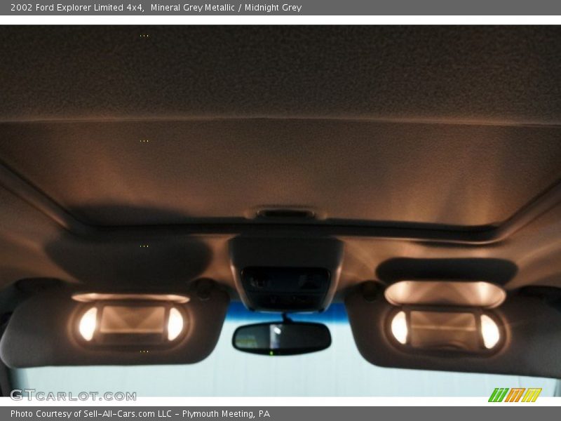 Mineral Grey Metallic / Midnight Grey 2002 Ford Explorer Limited 4x4