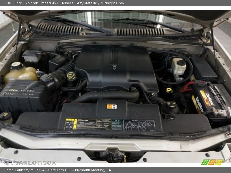 Mineral Grey Metallic / Midnight Grey 2002 Ford Explorer Limited 4x4