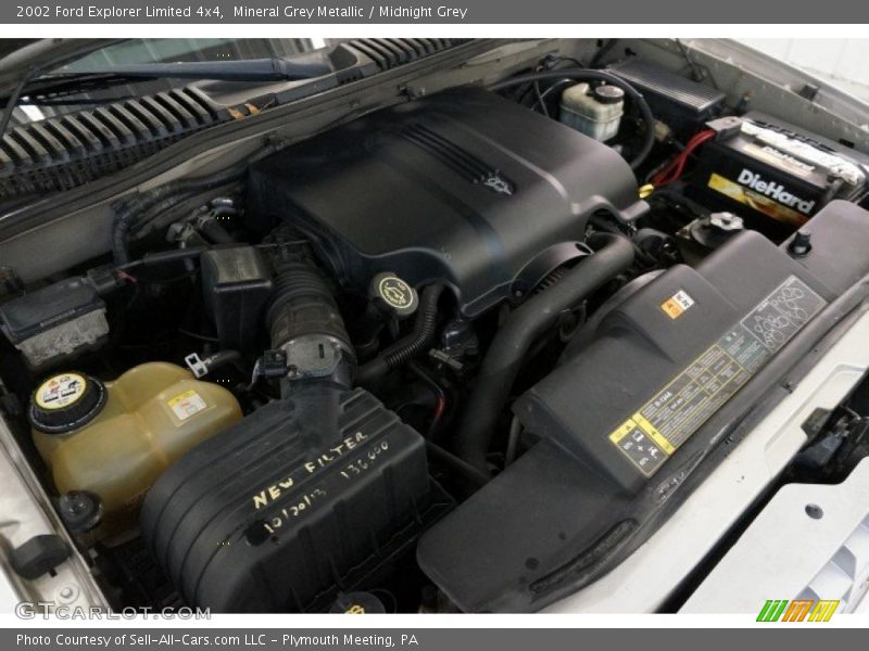 Mineral Grey Metallic / Midnight Grey 2002 Ford Explorer Limited 4x4