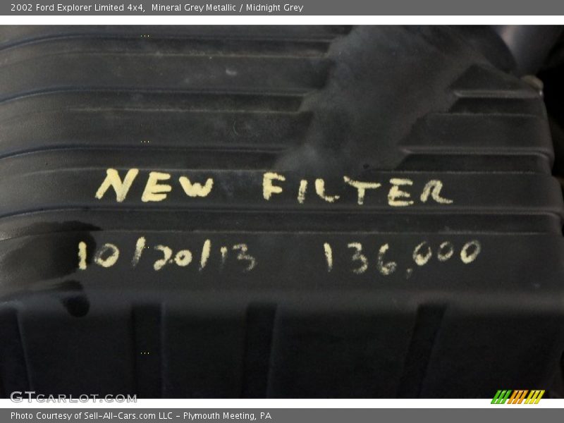 Mineral Grey Metallic / Midnight Grey 2002 Ford Explorer Limited 4x4