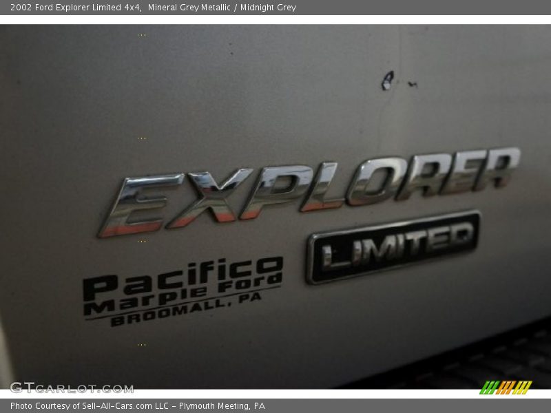 Mineral Grey Metallic / Midnight Grey 2002 Ford Explorer Limited 4x4
