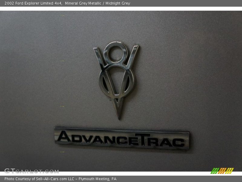 Mineral Grey Metallic / Midnight Grey 2002 Ford Explorer Limited 4x4