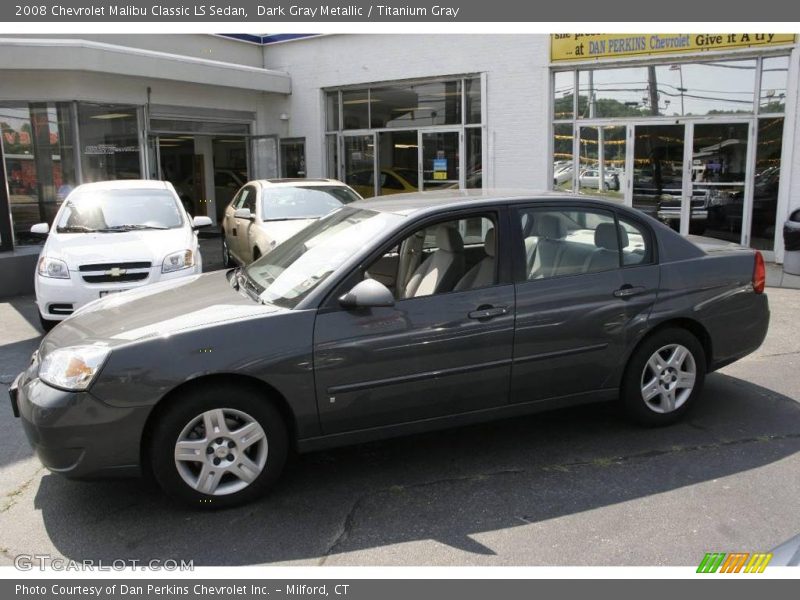 Dark Gray Metallic / Titanium Gray 2008 Chevrolet Malibu Classic LS Sedan