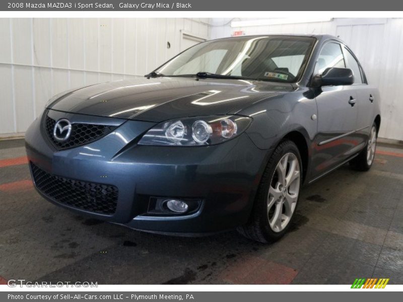 Galaxy Gray Mica / Black 2008 Mazda MAZDA3 i Sport Sedan