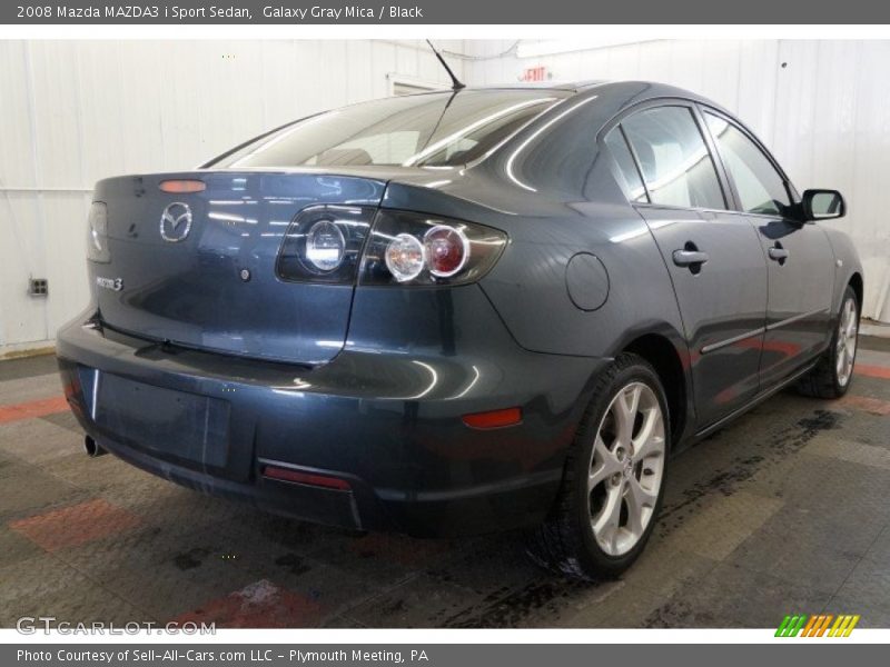 Galaxy Gray Mica / Black 2008 Mazda MAZDA3 i Sport Sedan