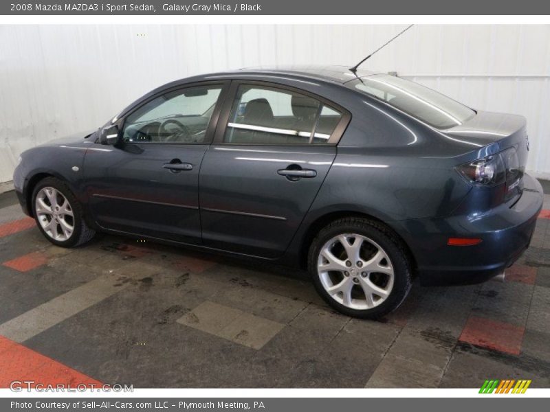 Galaxy Gray Mica / Black 2008 Mazda MAZDA3 i Sport Sedan