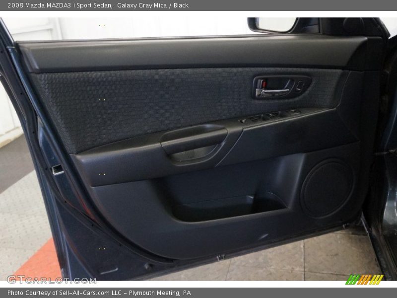 Galaxy Gray Mica / Black 2008 Mazda MAZDA3 i Sport Sedan