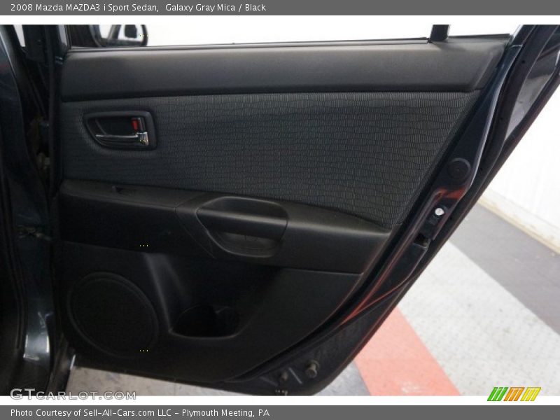 Galaxy Gray Mica / Black 2008 Mazda MAZDA3 i Sport Sedan