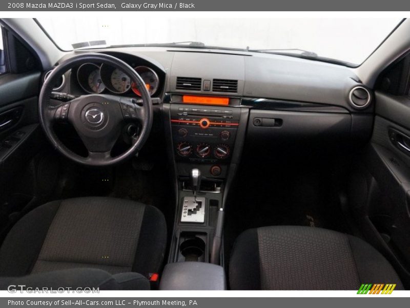 Galaxy Gray Mica / Black 2008 Mazda MAZDA3 i Sport Sedan
