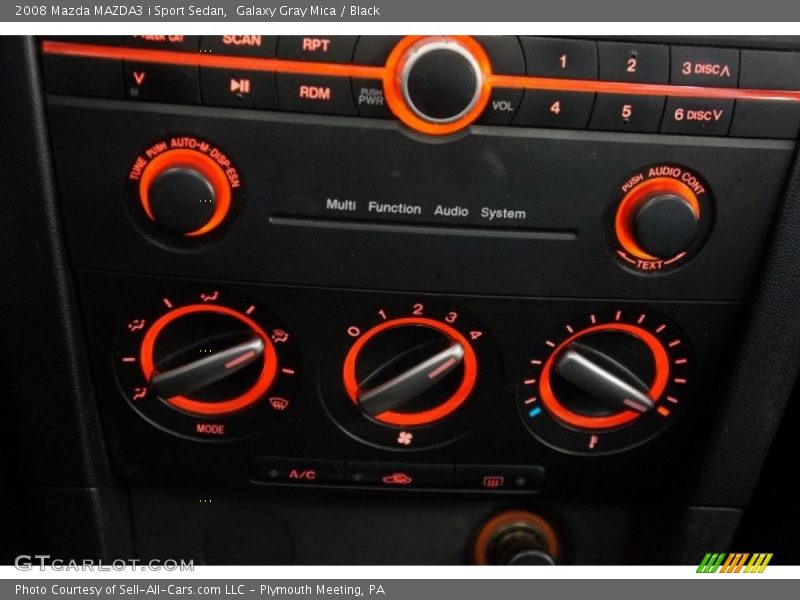 Galaxy Gray Mica / Black 2008 Mazda MAZDA3 i Sport Sedan
