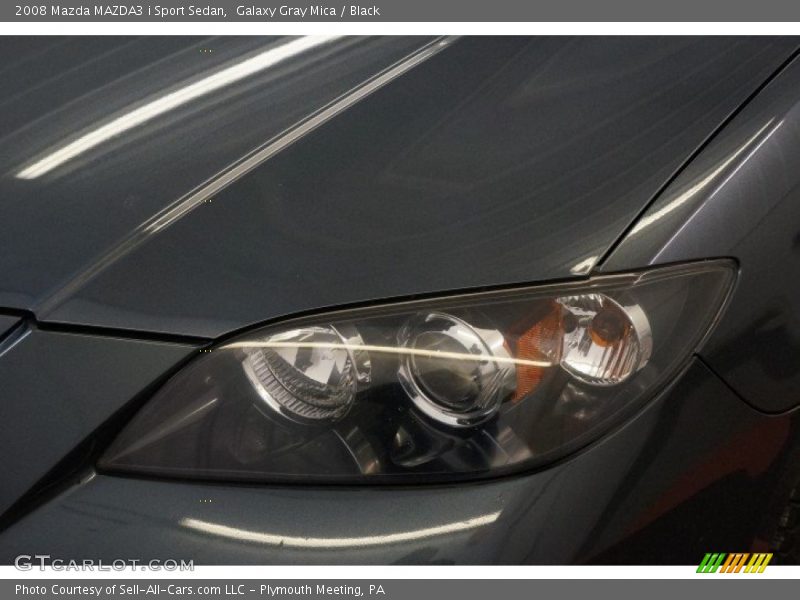 Galaxy Gray Mica / Black 2008 Mazda MAZDA3 i Sport Sedan