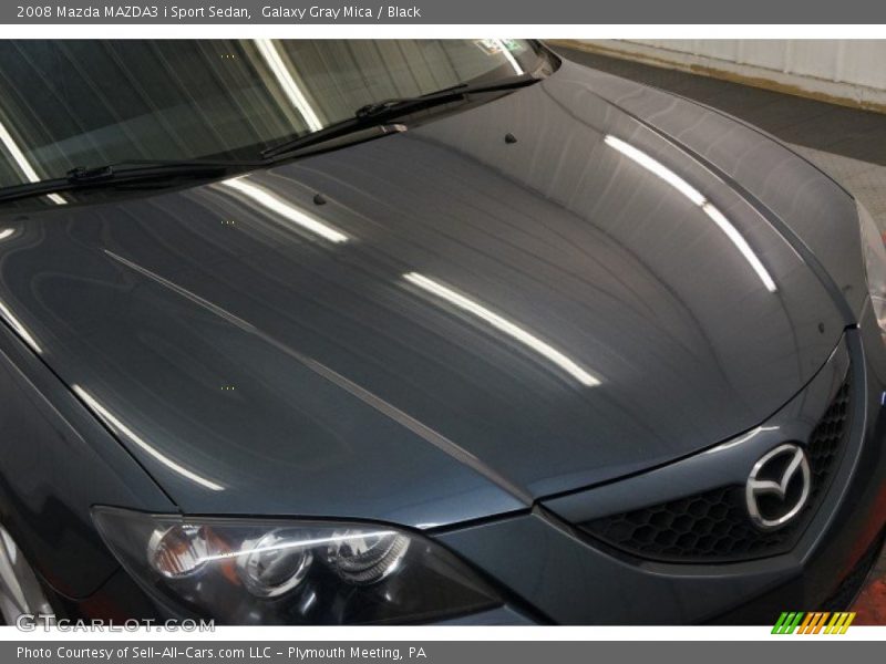 Galaxy Gray Mica / Black 2008 Mazda MAZDA3 i Sport Sedan