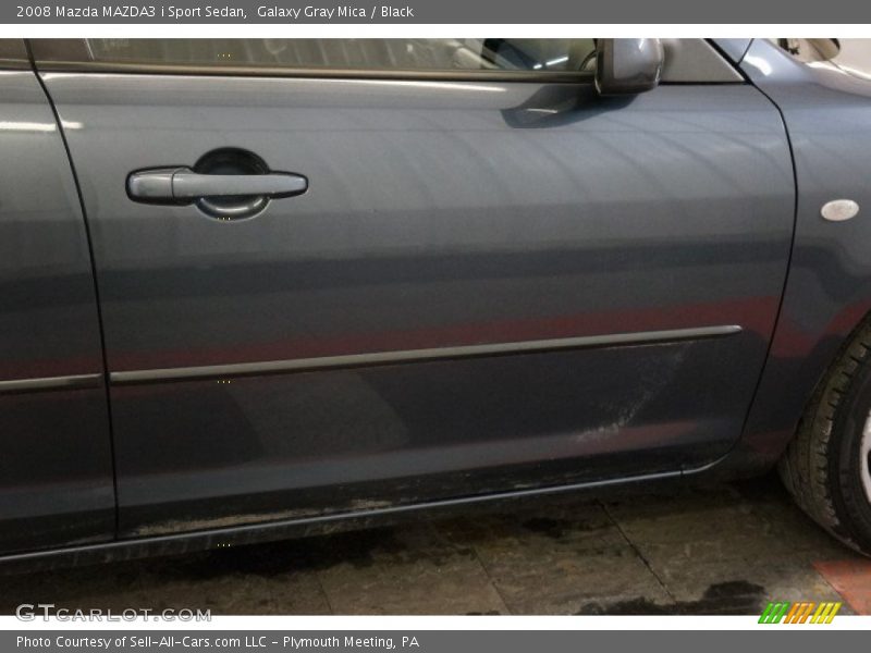 Galaxy Gray Mica / Black 2008 Mazda MAZDA3 i Sport Sedan